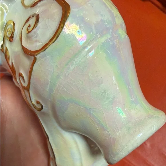 Vintage Ceramic Victorian style Boot Vase or planter 1980s - Picture 10 of 16